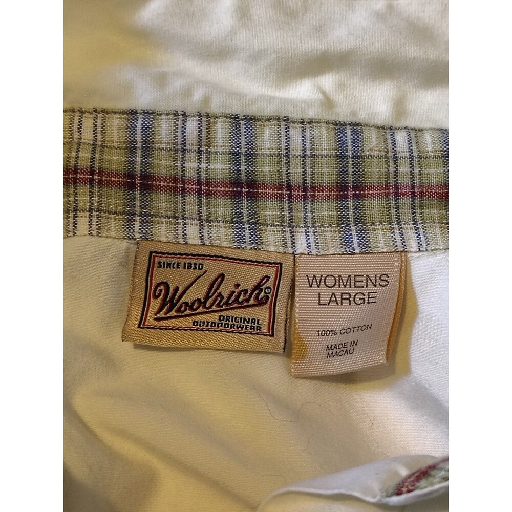 Vintage Woolrich Christmas Holiday Embroidered Button-Down Shirt Women's Large L - Picture 4 of 13